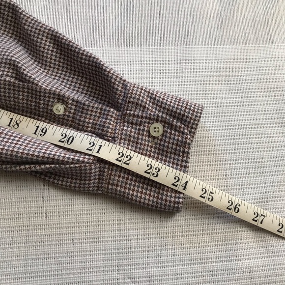 VTG JAB Studio Men’s XXL 100% Cotton Houndstooth Button Up Shirt - Picture 8 of 8